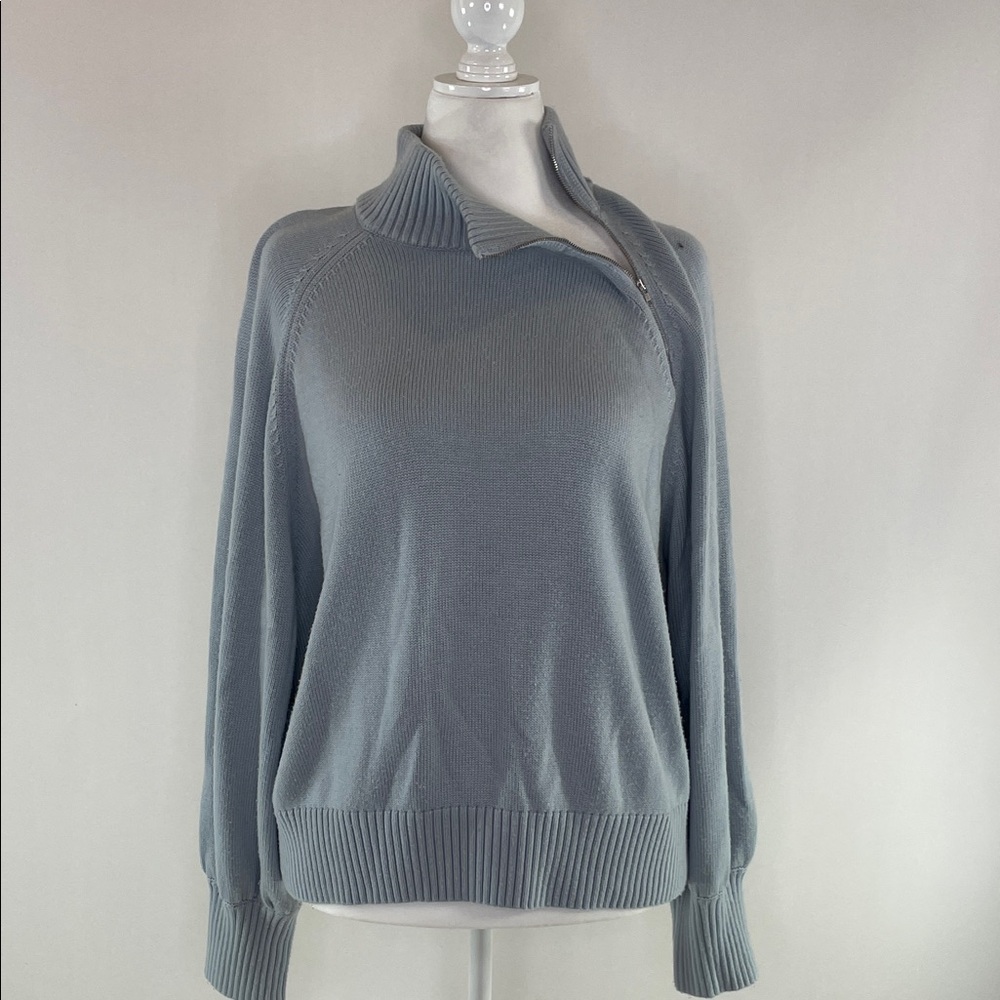 Marissa Webb x RTR Blue Zip Sweater, XXL